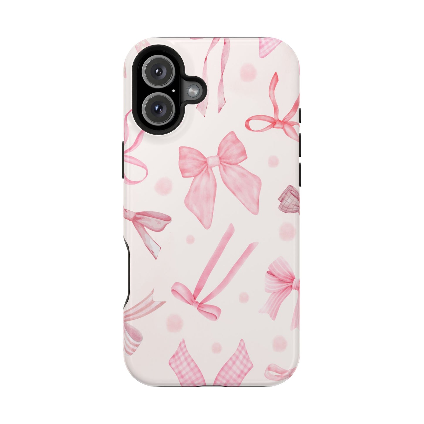 Pink Bows Impact-Resistant Phone Case