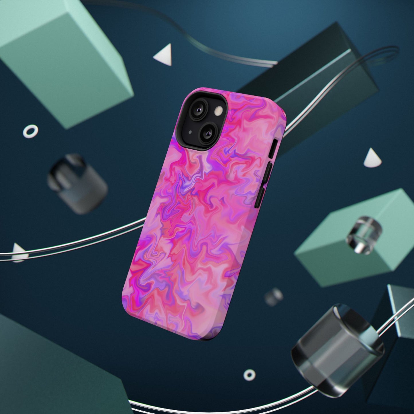 Hot Pink Fantasy Impact-Resistant Phone Case