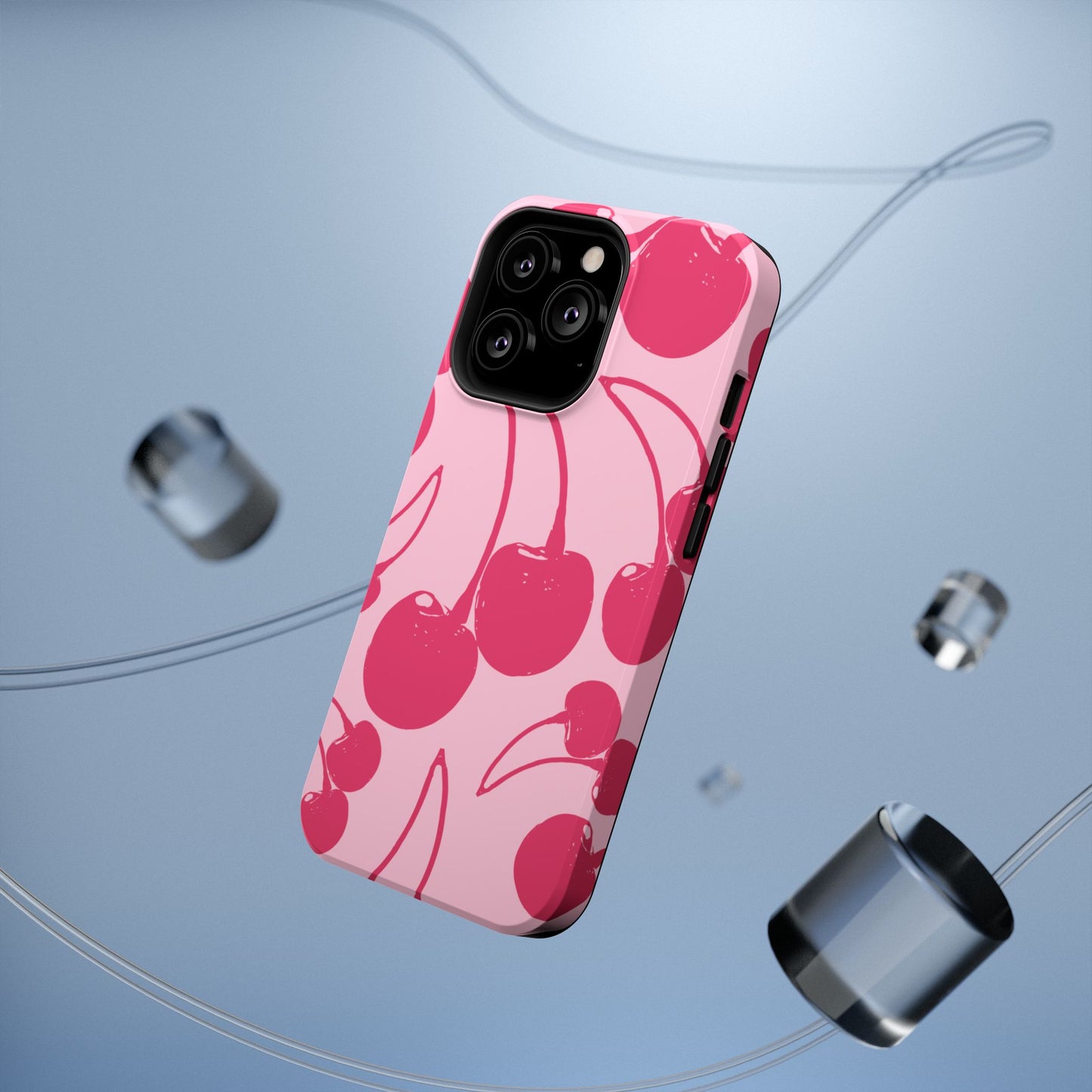Pink Juicy Cherry Impact-Resistant Case