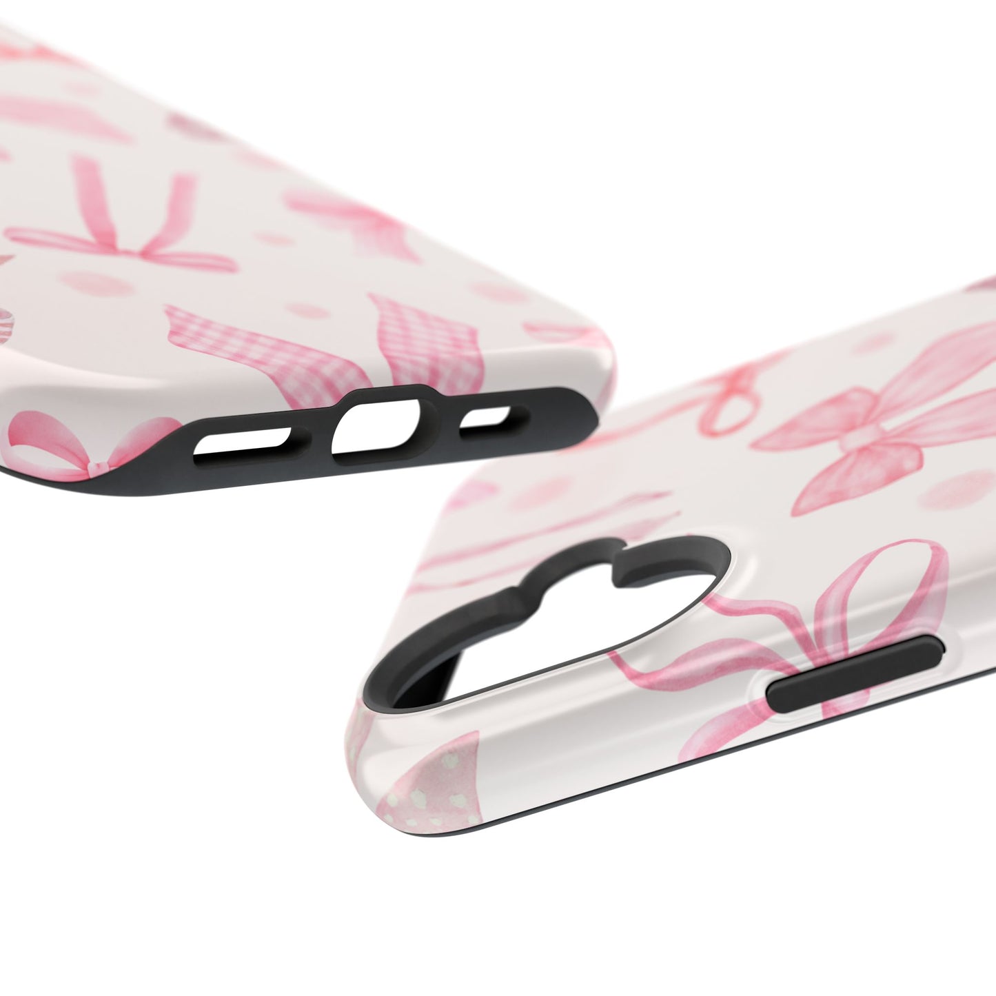 Pink Bows Impact-Resistant Phone Case
