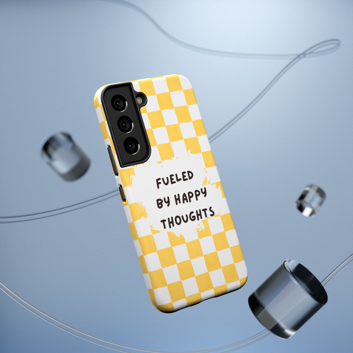 Fueled By Happy Thoughts Impact-Resistant Phone Case