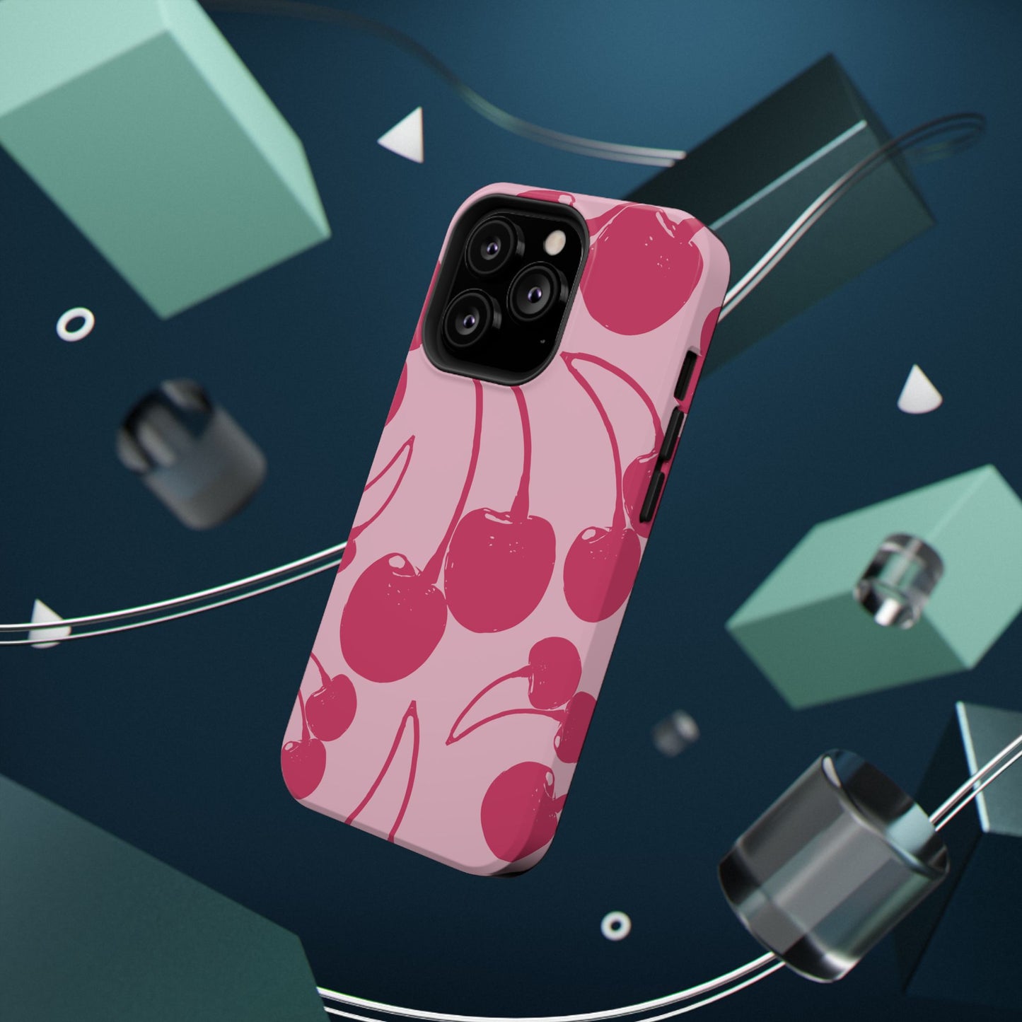 Pink Juicy Cherry Impact-Resistant Case