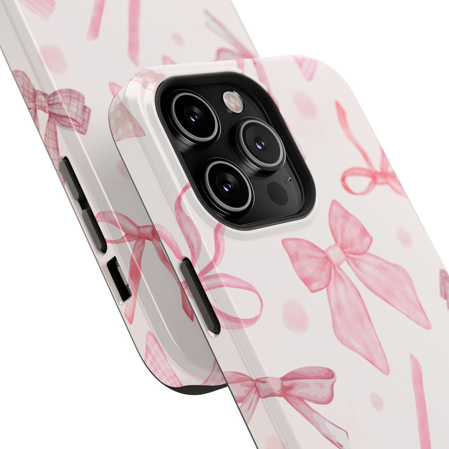 Pink Bows Impact-Resistant Phone Case