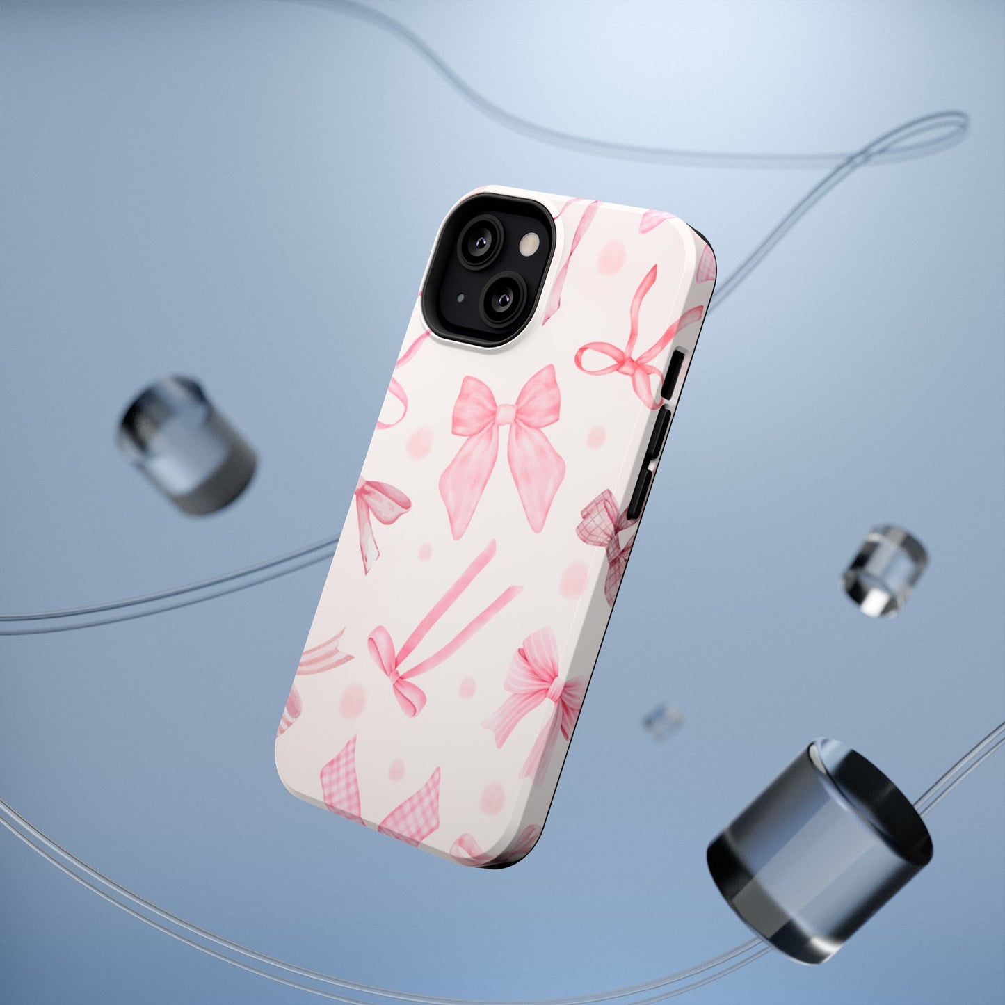 Pink Bows Impact-Resistant Phone Case