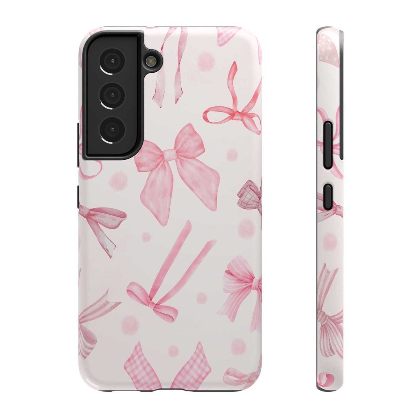 Pink Bows Impact-Resistant Phone Case