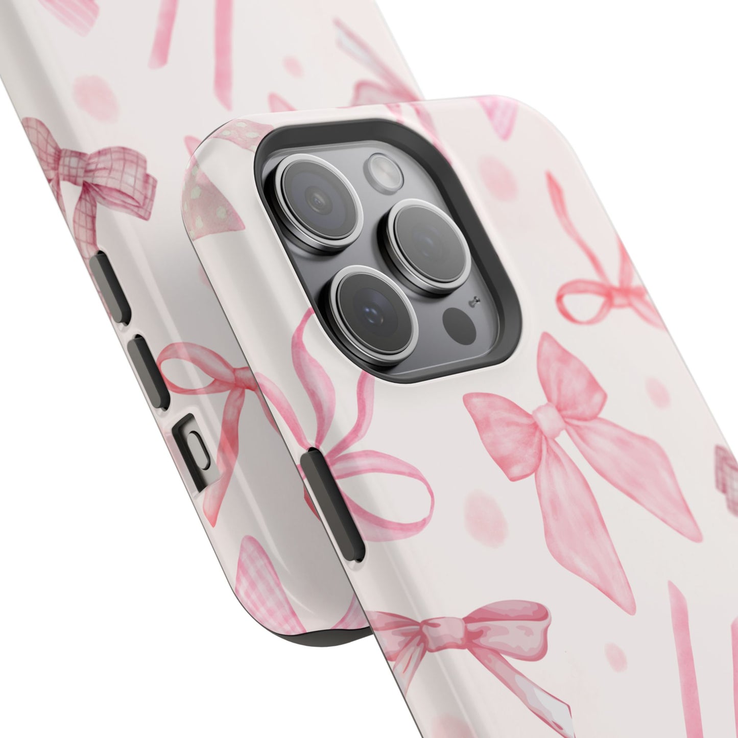 Pink Bows Impact-Resistant Phone Case