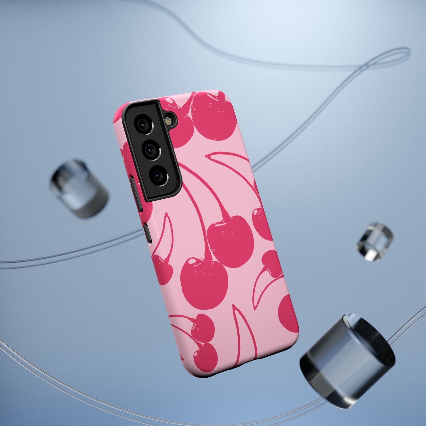 Pink Juicy Cherry Impact-Resistant Case