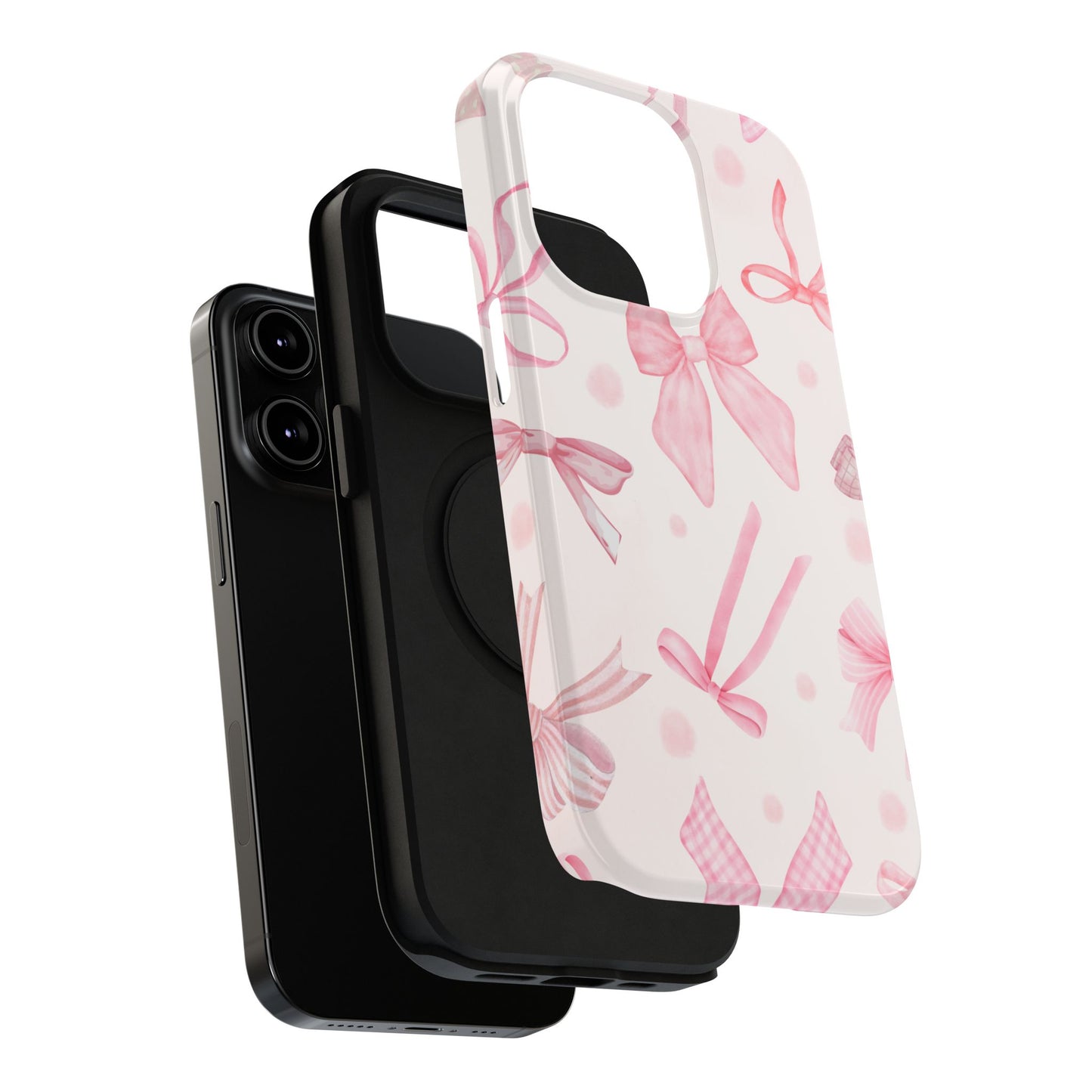 Pink Bows Impact-Resistant Phone Case